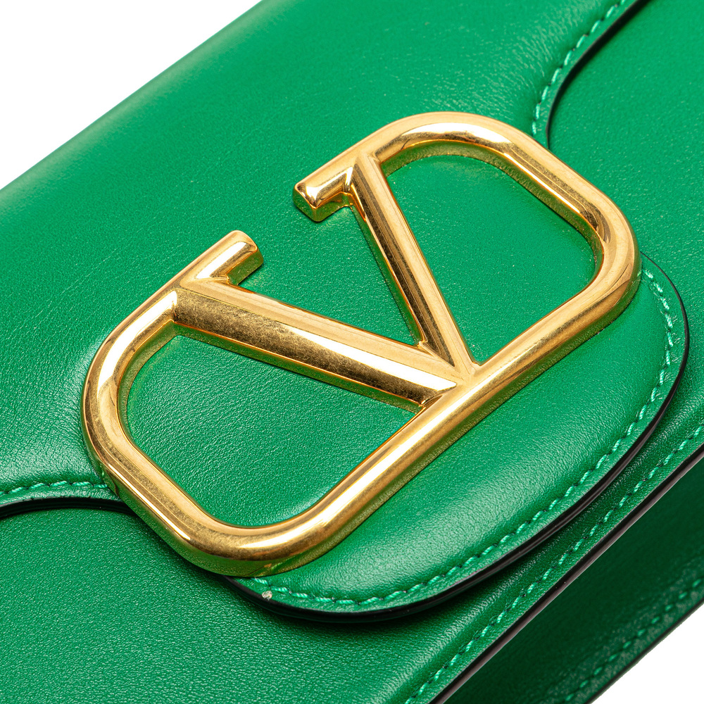 Pre-Loved Valentino Calfskin VLogo Loco Satchel - Picture 9 of 12